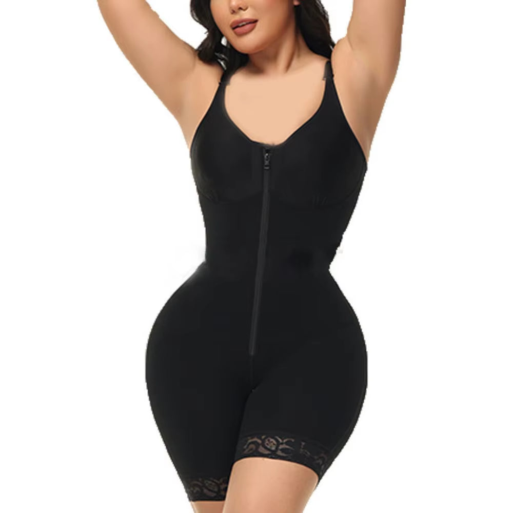 Zipper Style Postpartum Body Shaper Underwear Seamless Slimming Shapewear Push up Butt Lifting Tummy Control Jumpsuits Yoga